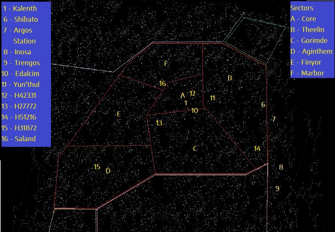 Kalenth Hegemony star map