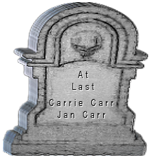 The Carr's tombstone